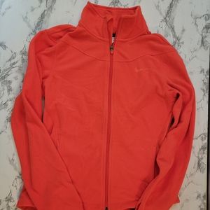 Nike Therma Fit Fleece Zip Up Jacket With Thumb Holes Large Hot Coral Pink